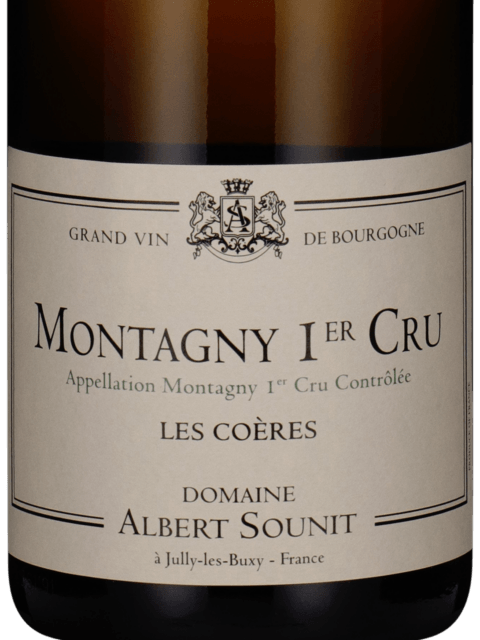 Albert Sounit Montagny 1er Cru 'Les Coeres' | Vivino English