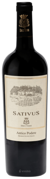 Vinho Dieci Terre Tinto Seco Itália Sativus Nero Di Troia 2021 750ml
