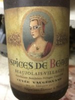 Françoise Chauvenet Cuvée Vaugervand Hospices de Beaujolais-Villages