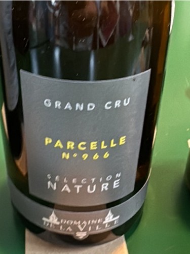 Domaine de la Ville Parcelle No. 966 Sélection Nature Grand Cru | Vivino US