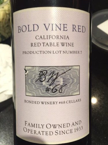 Tomasello Winery BW #68 Bold Vine Red | Vivino 日本語