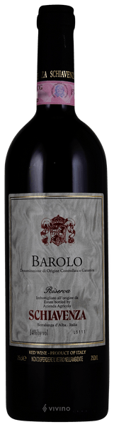 Schiavenza Barolo Riserva