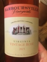 Barboursville Vineyards Virginia Vintage Rosé