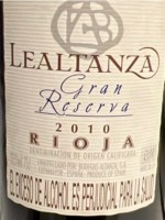 Altanza Lealtanza Gran Reserva