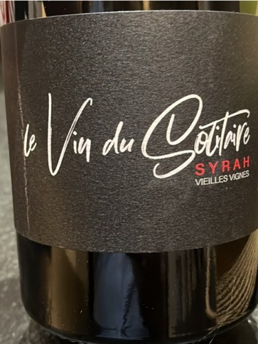 Le Vin de l'A Le Vin du Solitaire Vieilles Vignes Syrah | Vivino English