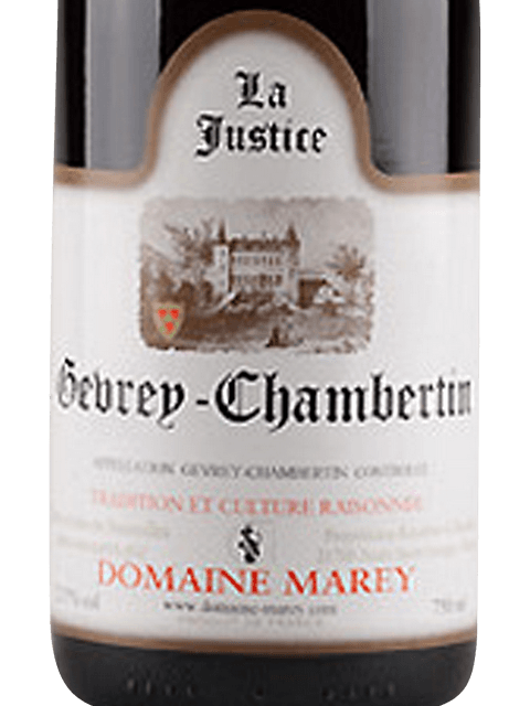 Domaine Marey Gevrey-Chambertin 'La Justice' | Vivino 日本語
