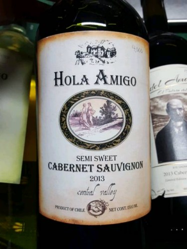 Hola Amigo Cabernet Sauvignon Semi Sweet | Vivino English