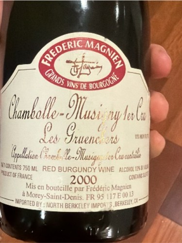 Frédéric Magnien Chambolle-Musigny 1er Cru 'Les Gruenchers