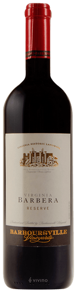 Barboursville Vineyards Barbera Reserve