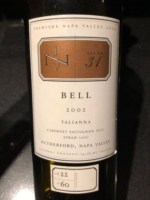 Bell Wine Cellars Premiere Napa Valley Lot No. 31 Talianna