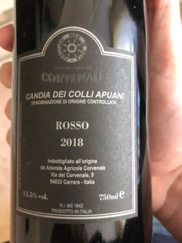 Azienda Agricola Corvenale Candia dei Colli Apuani Rosso Vivino US
