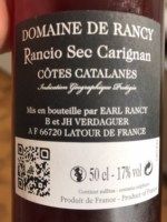 Domaine de Rancy Rancio Sec Carignan