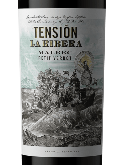 TENSION LA RIBERA MALBEC  PETIT VERDOT 6X750 - imagen 5