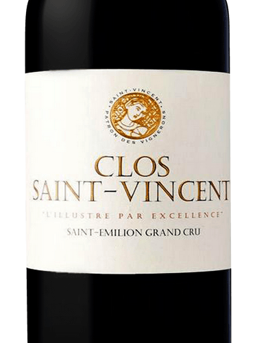 Clos Saint-Vincent Saint-Émilion Grand Cru | Vivino 日本
