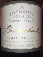 Rothbury Estate Brokenback Sémillon