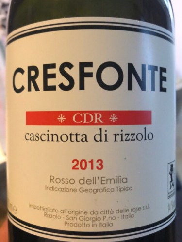 Cascinotta di Rizzolo Cresfonte Rosso dell'Emilia Vivino US