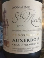 Caves St Martin De Nos Rochers Auxerrois Grand Premier Cru
