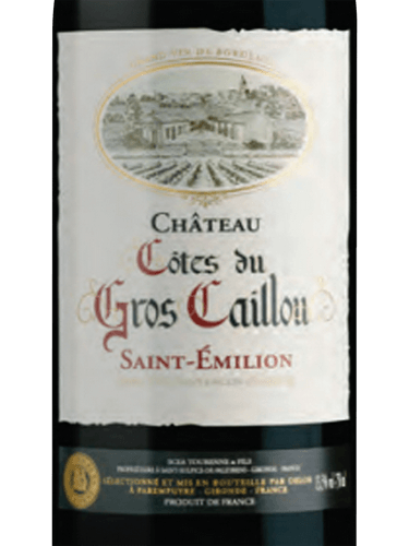 Château Côtes du Gros Caillou Saint-Émilion | Vivino Português