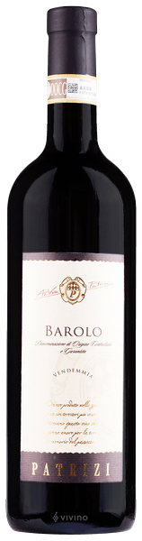 Vinho Patrizi Tinto Seco Itália Barolo Nebbiolo 2021 750ml