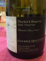 Cooper Mountain Doctor's Reserve Pinot Noir