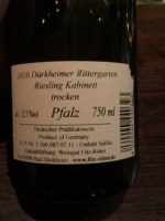 Fitz-Ritter Dürkheimer Rittergarten Riesling Kabinett Trocken
