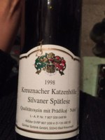 Günther Schlink Kreuznacher Katzenhölle Silvaner Spätlese