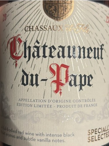 Chassaux Châteauneuf-du-Pape | Vivino English