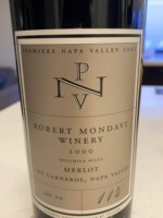 Robert Mondavi Winery Premiere Napa Valley Lot No 114 Merlot