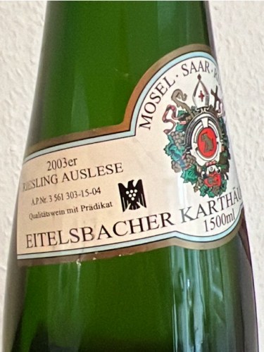 Eitelsbacher Karthäuserhofberg Riesling Auslese