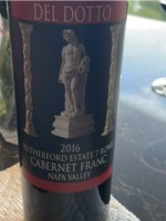 Del Dotto Rutherford Estate 7 Rows Cabernet Franc
