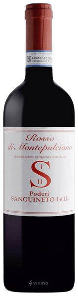 Poderi Sanguineto I e II Rosso di Montepulciano