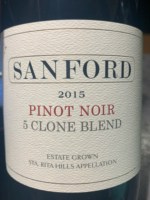 Sanford 5 Clone Blend Pinot Noir