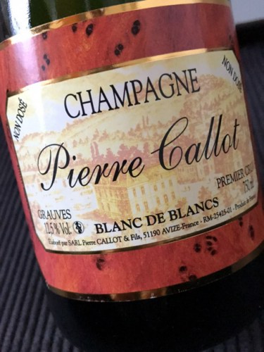 Pierre Callot Non Dosé Blanc de Blancs Brut Champagne Premier Cru ...