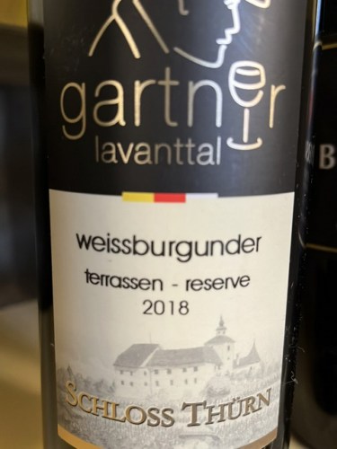 Weinbau Gartner Schloss Thurn Terrassen Reserve Weissburgunder Vivino