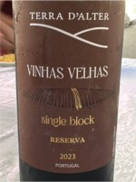 Terra d'Alter Vinhas Velhas Single Block Reserva