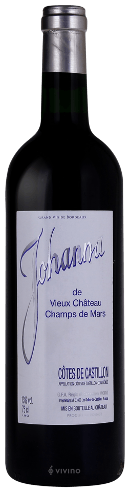 Vieux Château Champs de Mars Johanna Côtes de Castillon | Vivino