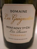 André Goichot Domaine Les Guignottes Montagny 1er Cru 'Les Resses'
