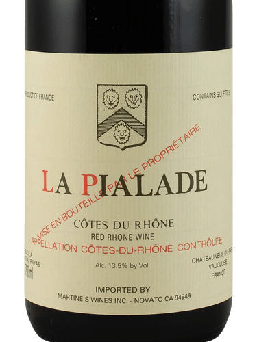 Château Rayas La Pialade Côtes du Rhône Rouge | Vivino English