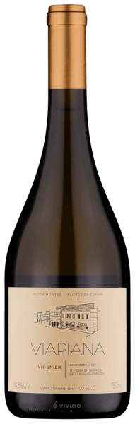 Vinho Vinícola Viapiana Branco Seco Brasil Viognier 2021 750ml