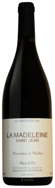 La Madeleine Saint Jean Marselan et Merlot
