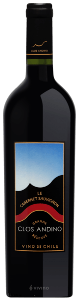 Vinho Clos Andino Tinto Seco Chile Grande Réserve Cabernet Sauvignon 2012 750ml