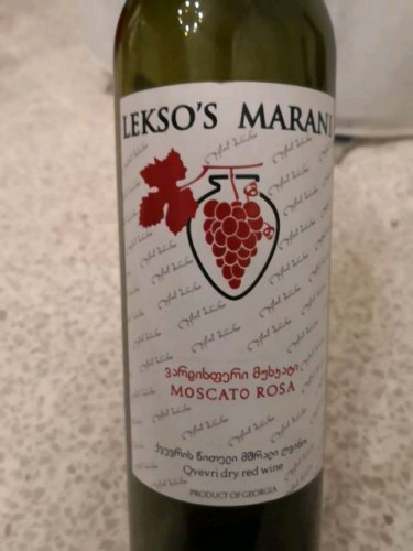 Lekso's Marani Moscato Rosa | Vivino