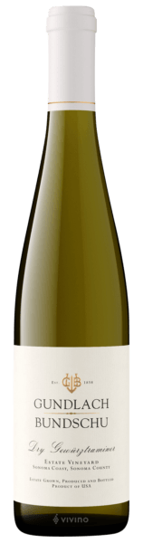 Gundlach Bundschu Estate Vineyard Dry Gewürztraminer