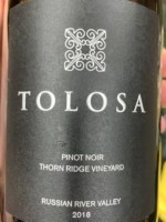 Tolosa Thorn Ridge Vineyard Pinot Noir