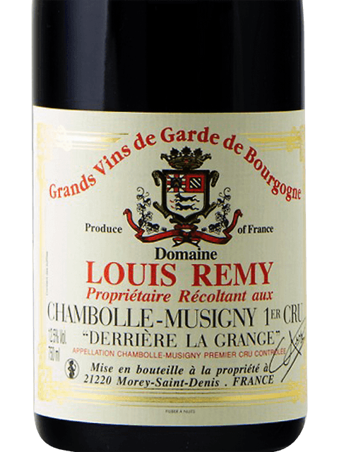Domaine Louis Remy Chambolle-Musigny 1er Cru 'Derrière la Grange