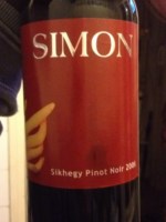 Simon Síkhegy Pinot Noir
