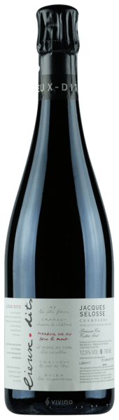 N.V. Jacques Selosse Lieux-dits Mareuil Sur Ay Sous le Mont Extra