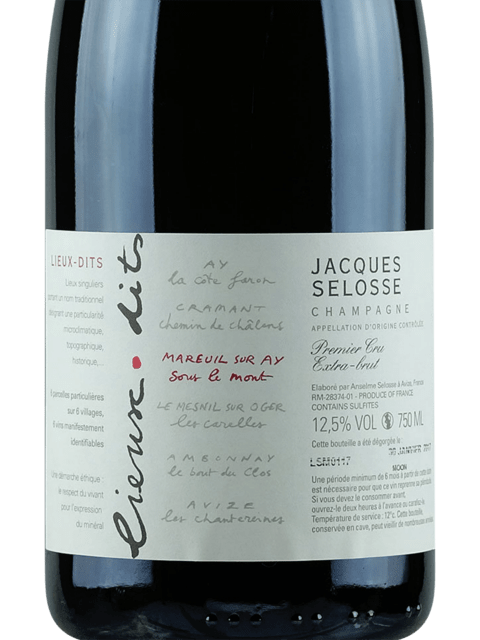 N.V. Jacques Selosse Lieux-dits Mareuil Sur Ay Sous le Mont Extra