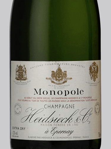 Heidsieck & Co. Monopole Gout Americain Extra Dry Champagne