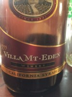 Villa Mt. Eden Coastal California Syrah
